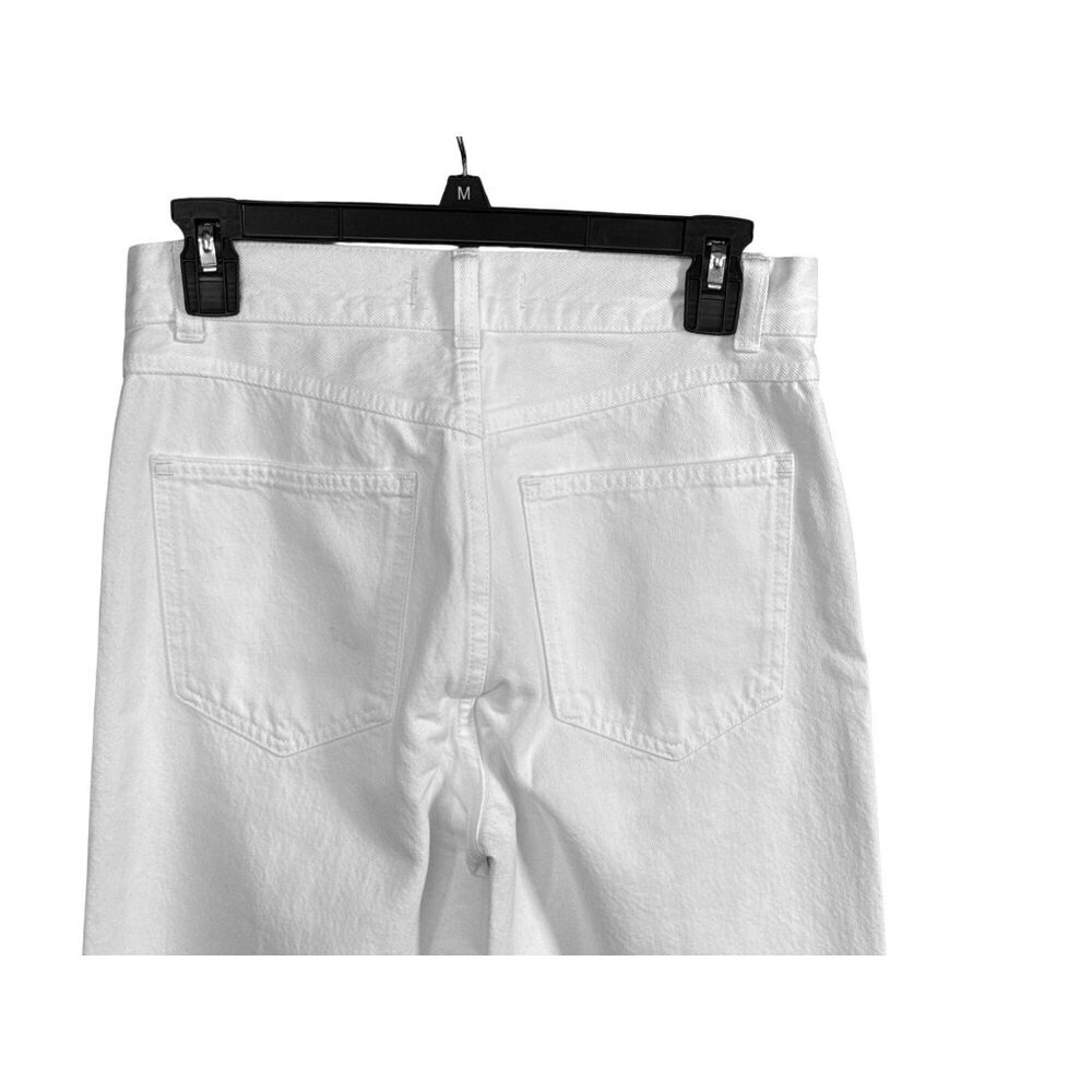 Madewell The Cleo Straight Jean~Size 26~White High Rise Patch Pocket NWT L5 25 - Picture 6 of 12